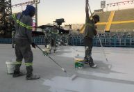 Sambódromo do Rio tem pintura, vistoria e montagem de camarotes para o Carnaval