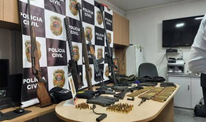 Polícia apreende arsenal em SP e investiga se há ligação com assalto à Guarapuava