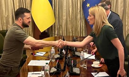 Zelensky e Metsola