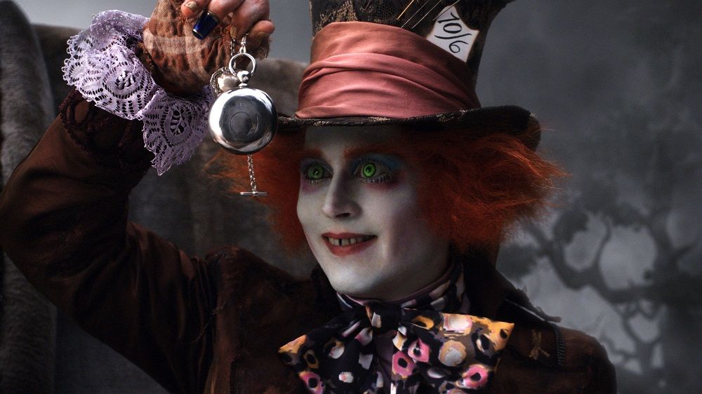 Johnny Depp em "Alice no País das Maravilhas"/ Disney/Kobal/Shutterstock