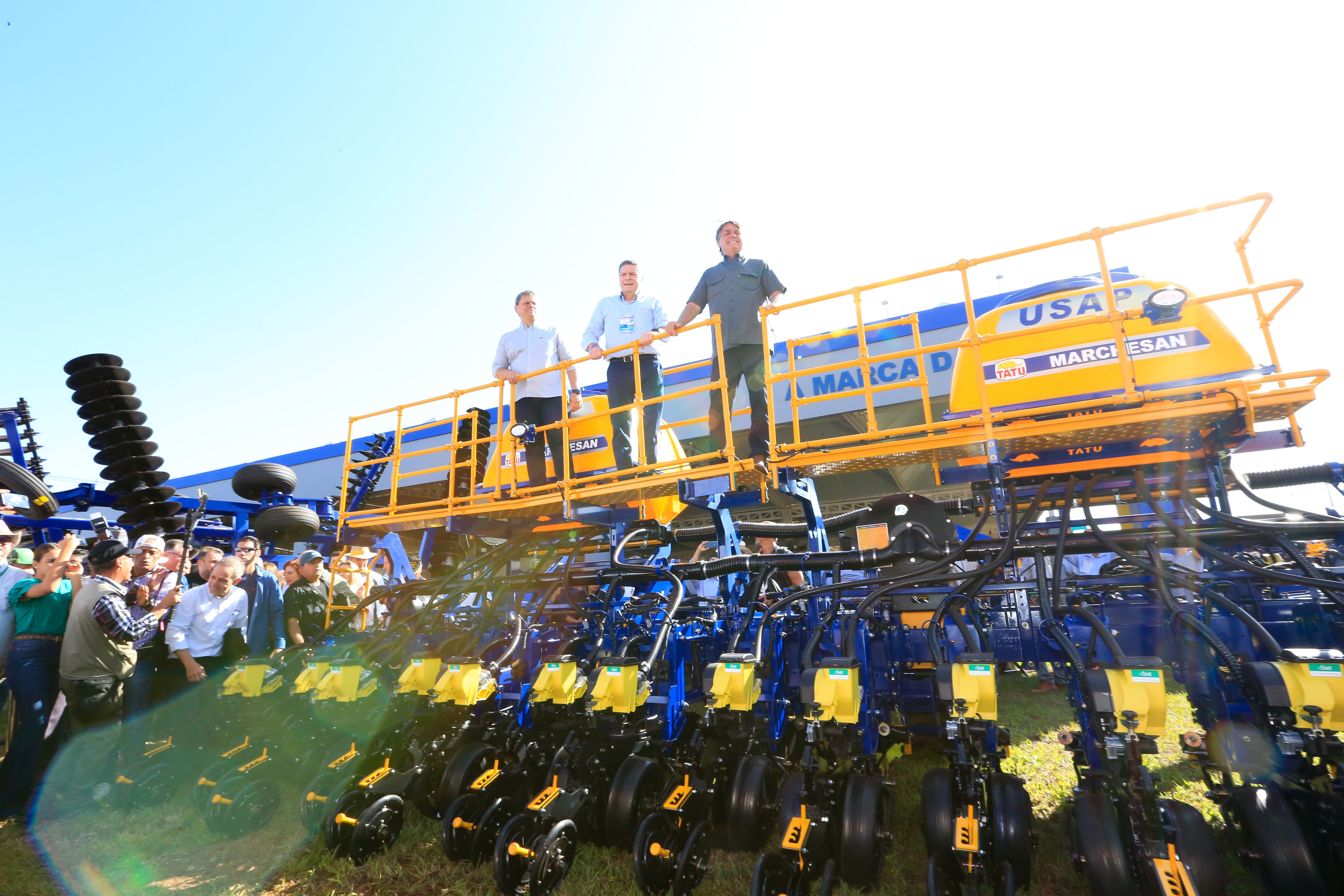 Jair Bolsonaro, presidente da República: 25/04/2022 Cerimônia de abertura da 27º Agrishow - Feira Inter