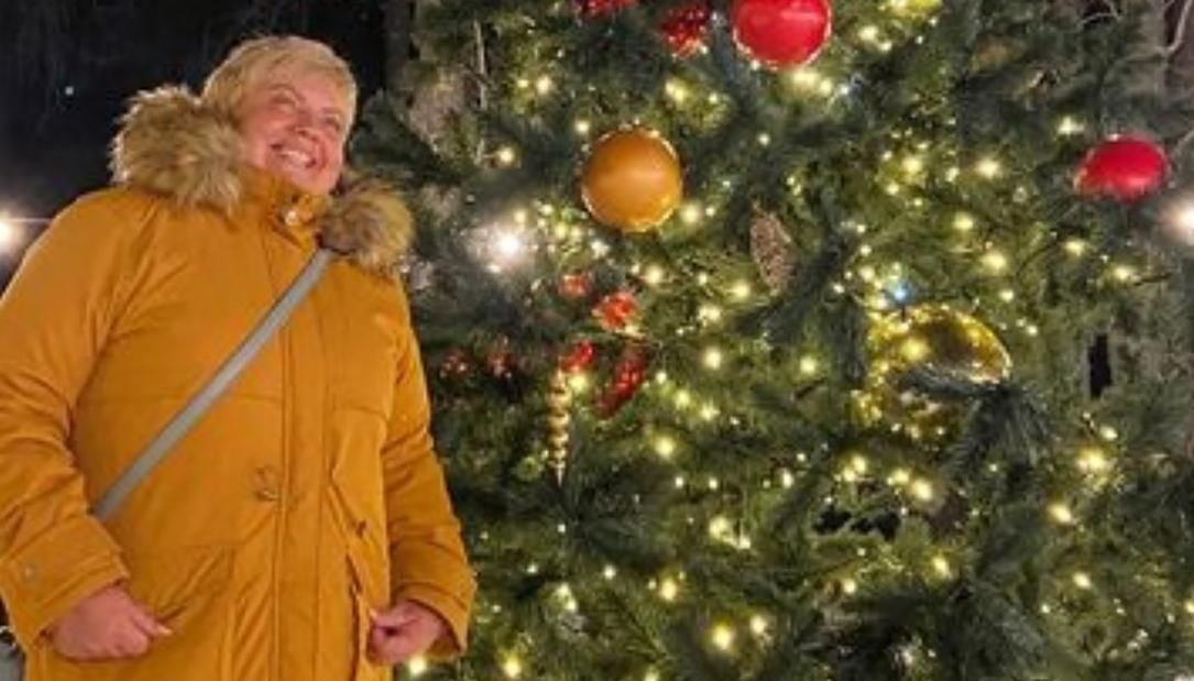 Iryna Filkina, retratada durante as festas de fim de ano / Cortesia de Olga Shchyruk