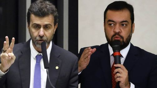 Os pré-candidatos ao governo do Rio, Marcelo Freixo (PSB) e Cláudio Castro (PL)