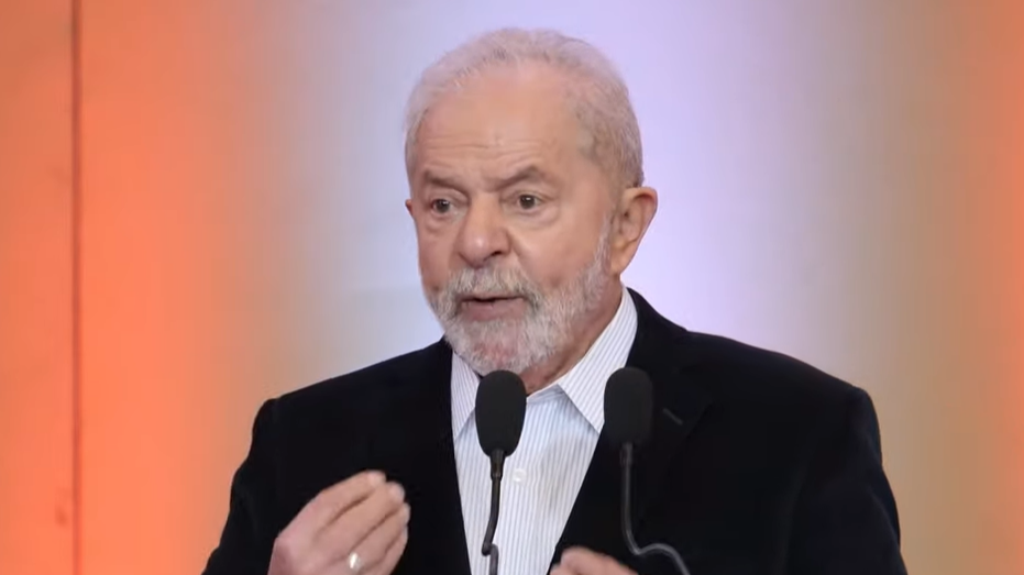O ex-presidente Luiz Inácio Lula da Silva, durante entrevista