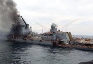 Imagens mostram momentos antes do naufrágio do Moskva, maior navio de guerra russo