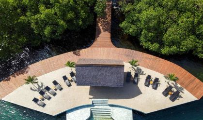 Resort de luxo em ilha particular no Panamá revela nova praia 'aérea'