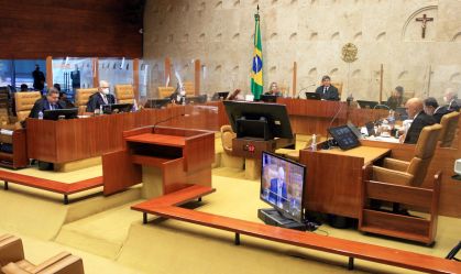 Sessão plenária do STF.