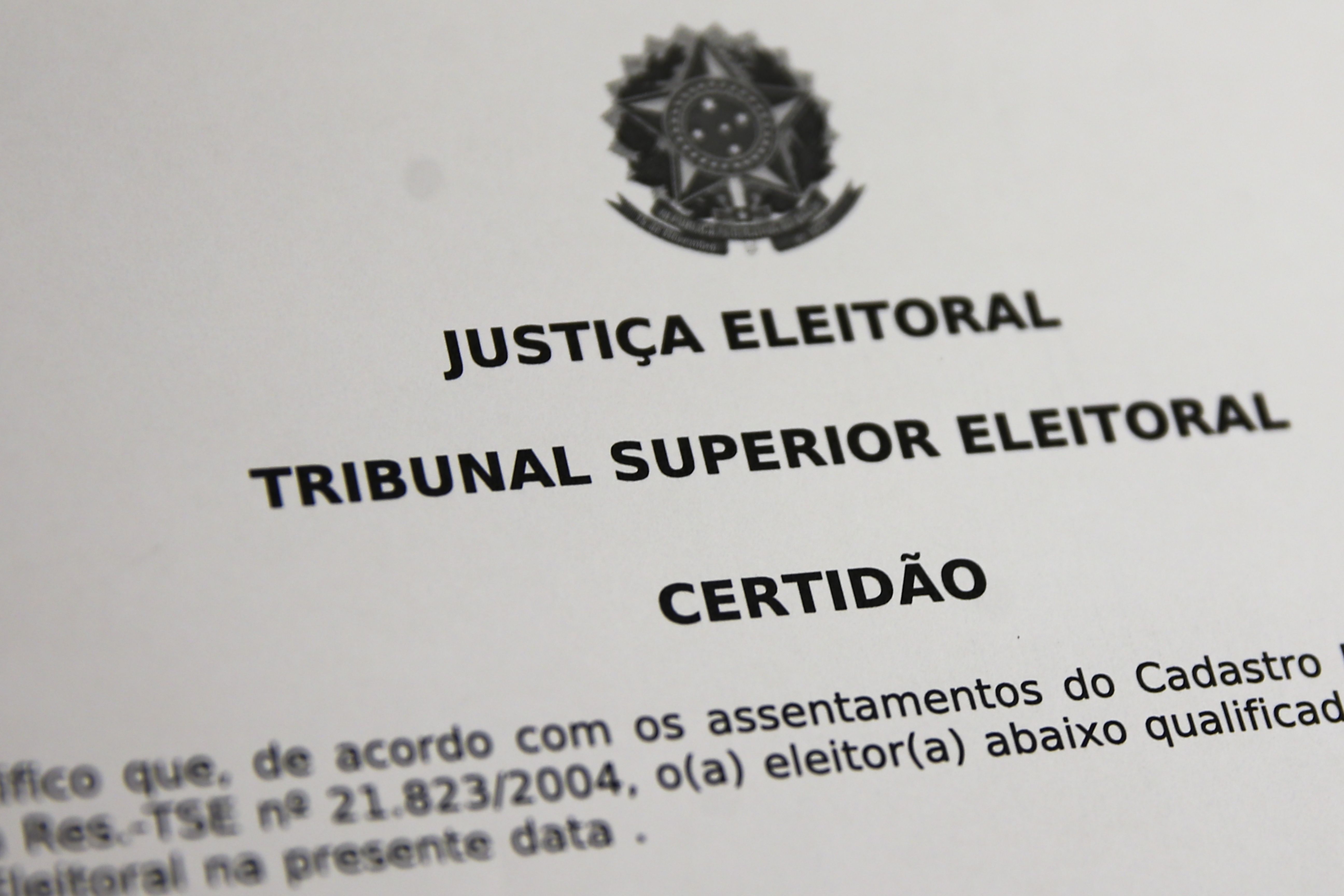 Certidão de quitação eleitoral