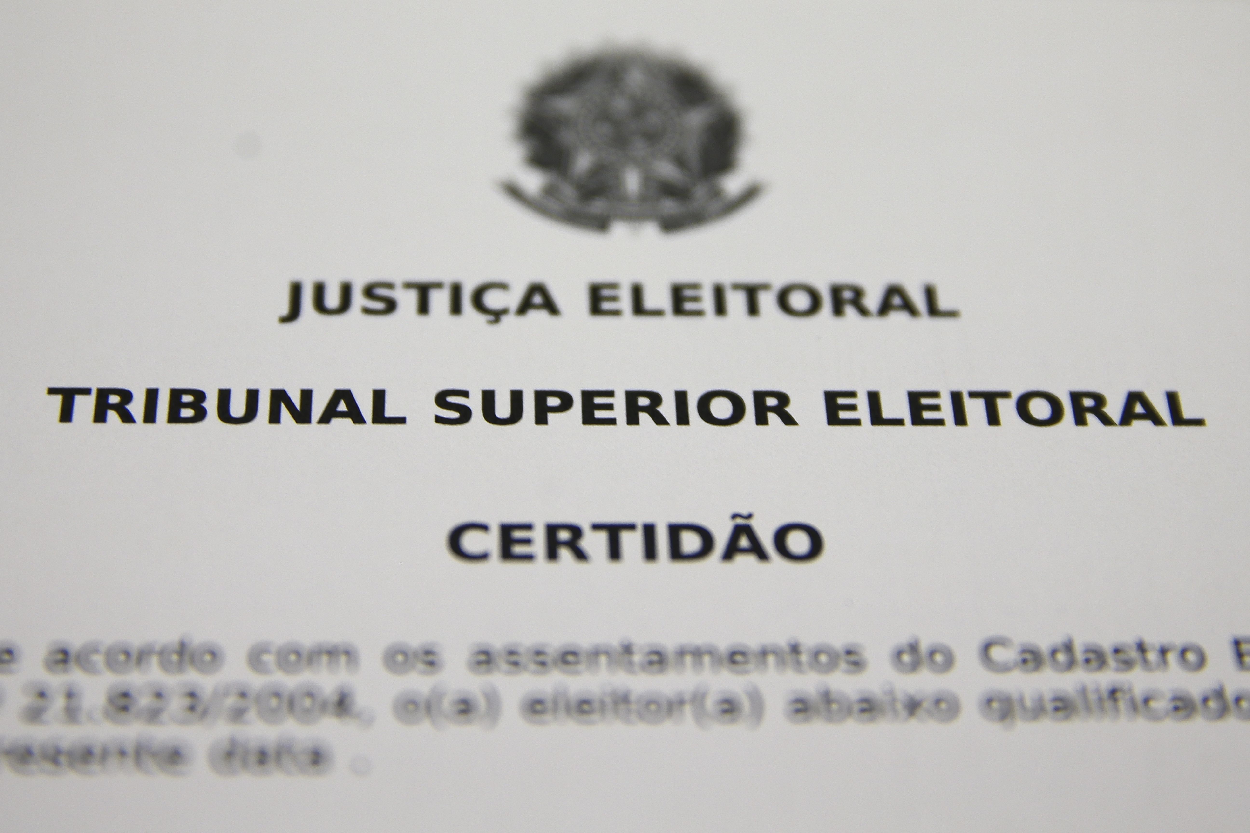 Certidão de quitação eleitoral