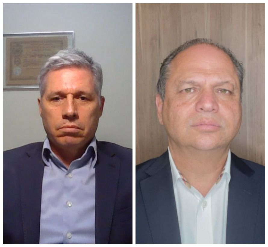 Os deputados Paulo Teixeira (PT-SP), à esq., e Ricardo Barros (PP-PR) debateram sobre os atos do 1º de Maio