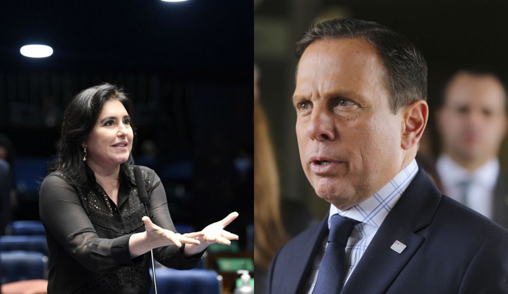 Simone Tebet e João Doria