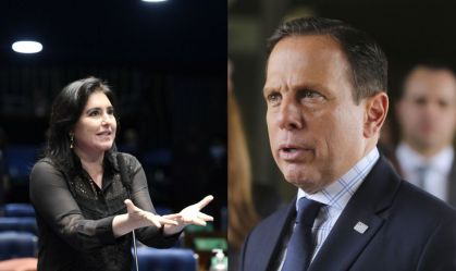 Simone Tebet e João Doria
