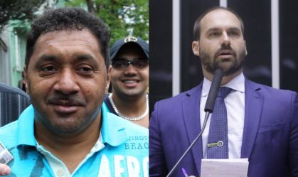 Deputados Tiririca e Eduardo Bolsonaro, ambos do PL-SP, disputam o número 2222 para a eleição deste ano
