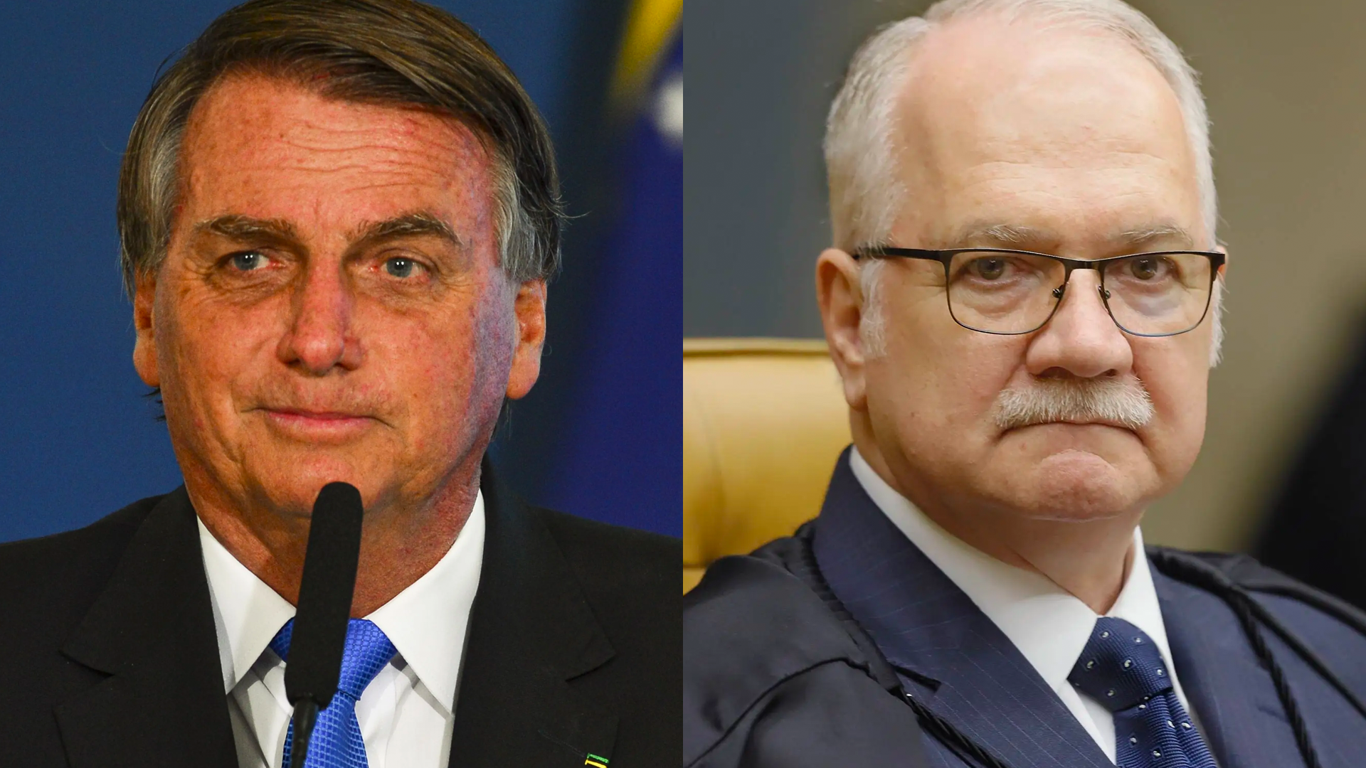 Montagem Bolsonaro Fachin