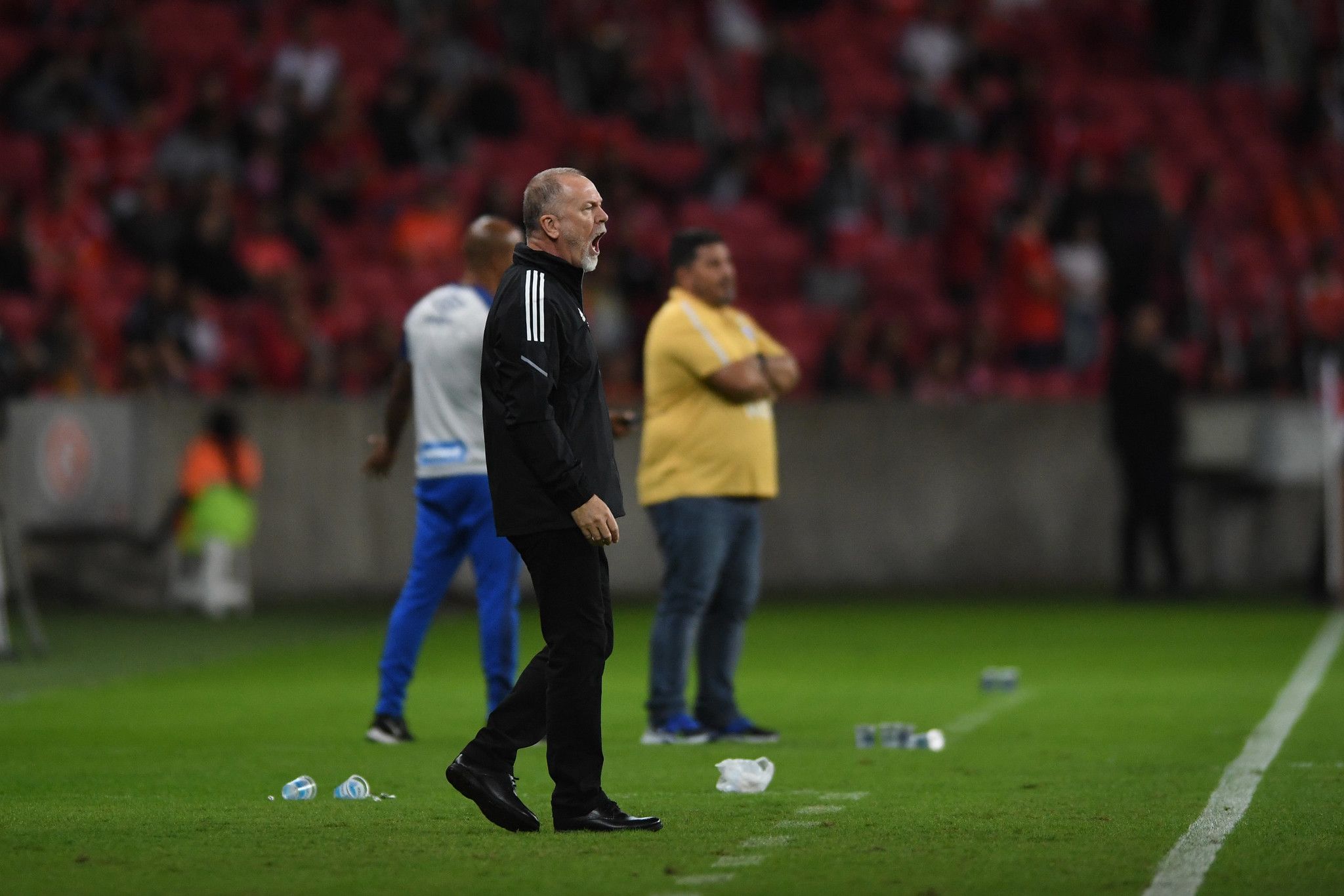 Partida contra o Avaí marcou a estreia do técnico Mano Menezes, do Inter, no estádio Beira-Rio / Ricardo Duarte/SC Internacional