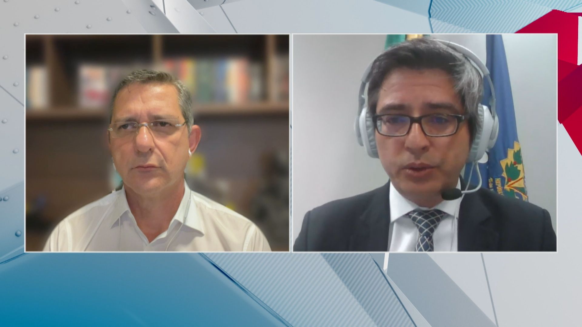 Senador Rogério Carvalho (PT-SE) e senador Carlos Portinho (PL-RJ)
