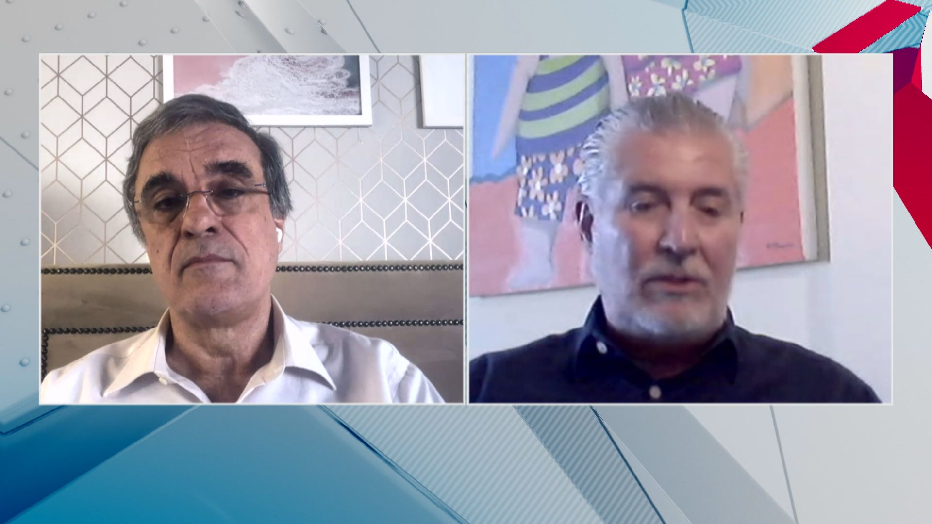 José Eduardo Cardozo (E), ex-ministro da Justiça, e Ivan Sartori, desembargador e ex-presidente do Tribunal de Justiça de São Paulo, debate sobre a relação entre Executivo e Judiciário