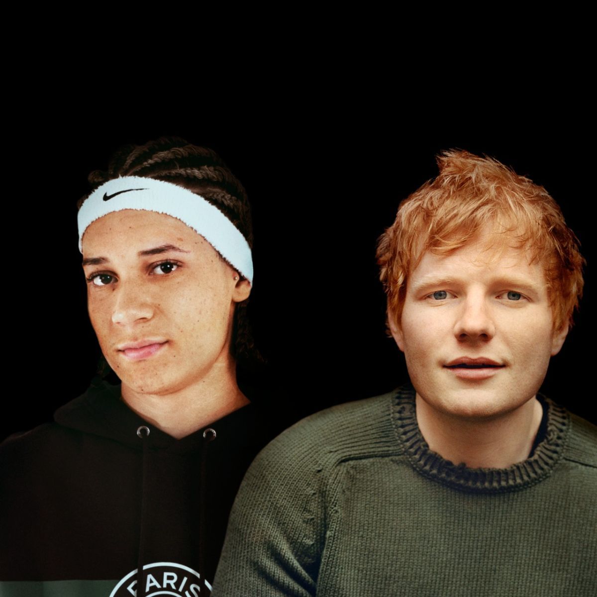 Rapper carioca Chefin e o cantor Ed Sheeran. / Universal Music / Reprodução