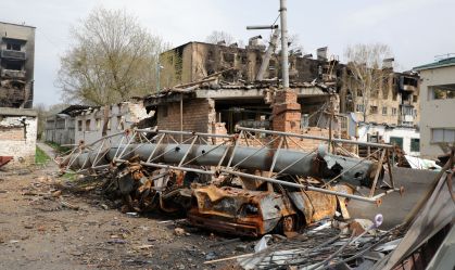 Imagens mostram destruição na cidade ucraniana de Borodianka