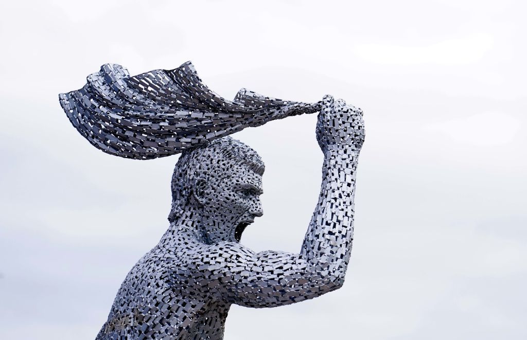 Estátua de Sergio Aguero foi desenhada por Andy Scott / PA Images via Getty Images
