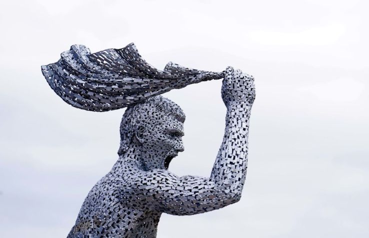 Estátua de Sergio Aguero foi desenhada por Andy Scott / PA Images via Getty Images
