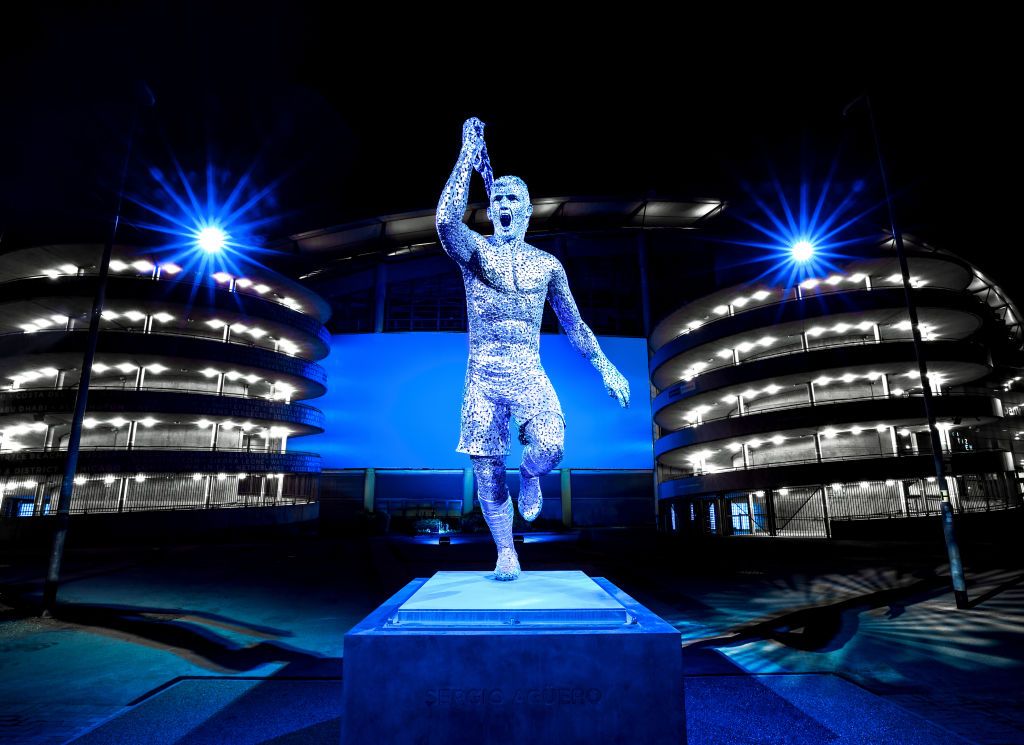Manchester City Unveil Statue of Sergio Aguero