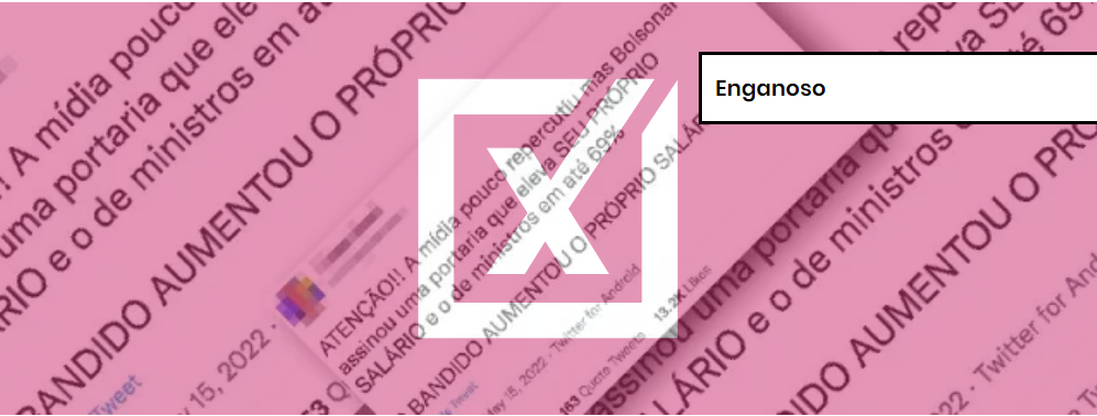 Imagem de destaque do post: Post confunde ao mencionar aumento de salário de Bolsonaro e ministros