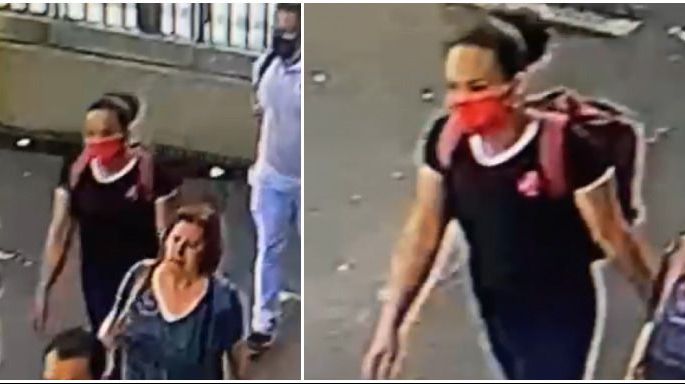 Mulher suspeita de esfaquear homem na estação Consolação do metrô de São Paulo. / Reprodução