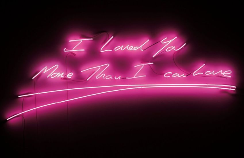 Obra da artista britânica Tracey Emin, "I Loved You More Than I Can Love", 2009 / Reprodução/Artsy