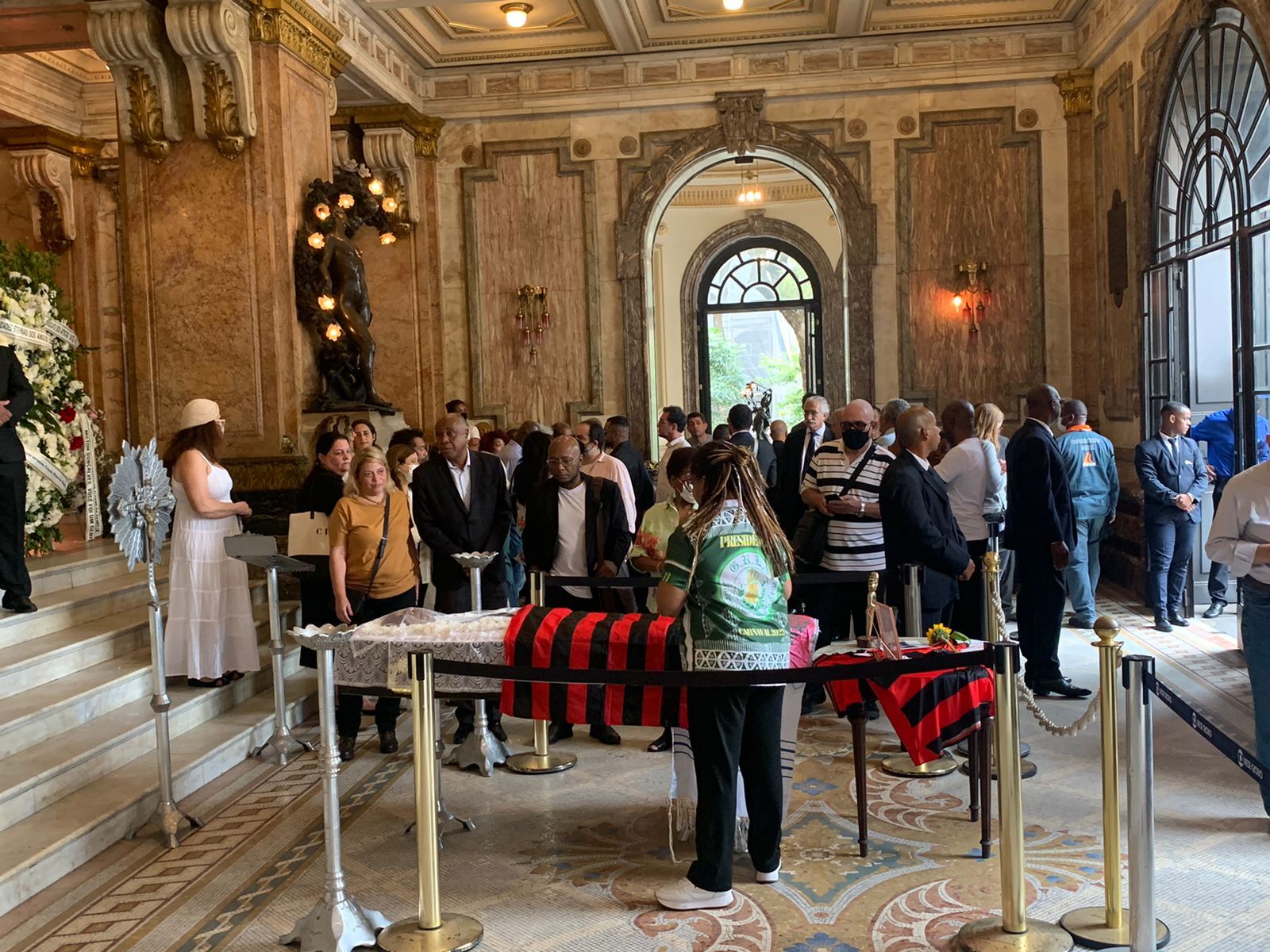 Velório do ator Milton Gonçalves, no Theatro Municipal do Rio de Janeiro / Bruna Carvalho/CNN