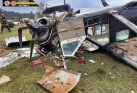 Dois morrem em queda de avião em Boituva, no interior de SP