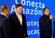 Elon Musk e Bolsonaro se encontram em SP e tratam de conexão na Amazônia