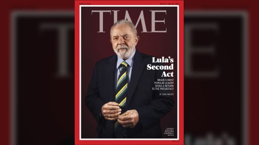 Capa da revista Time com o ex-presidente Lula (PT)