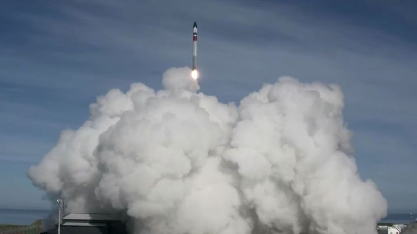 Lançamento do foguete Electron, da Rocket Lab / Divulgação/Rocket Lab