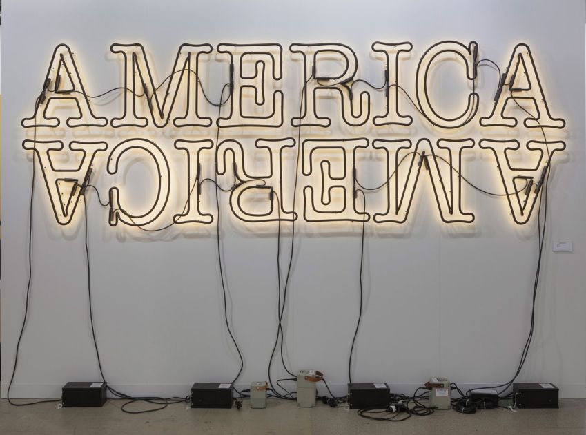 "Double America 2", do norte-americano Glenn Ligon / Divulgação