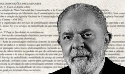 O ex-presidente Lula, que defende da regulação da mídia