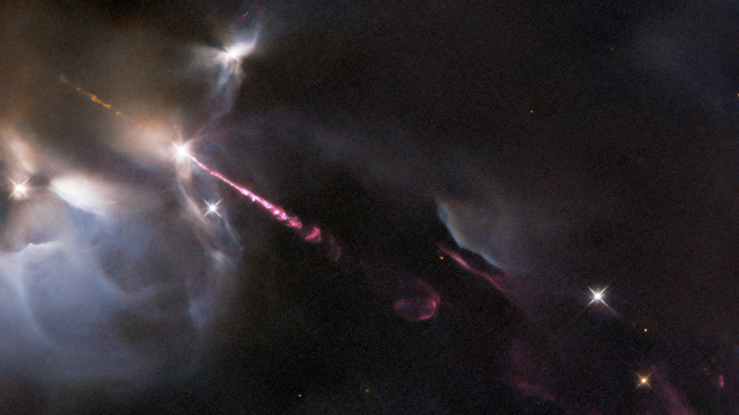 Explosão energética de uma jovem estrela é retratada na imagem do telescópio Hubble / Nasa