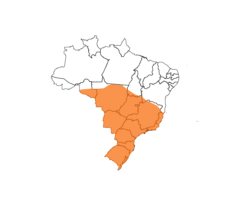 Áreas afetadas pelo frio / Reprodução / Inmet
