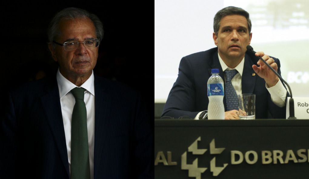 Ministro da Economia, Paulo Guedes, e o presidente do Banco Central, Roberto Campos Neto