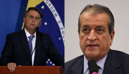 Jair Bolsonaro e o presidente nacional do PL, Valdemar Costa Neto