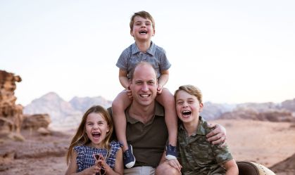 Príncipe William publica foto junto com os filhos para comemorar o Dia dos Pais