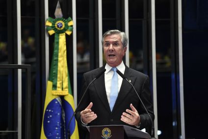 Fernando Collor no plenário do Senado em 2022