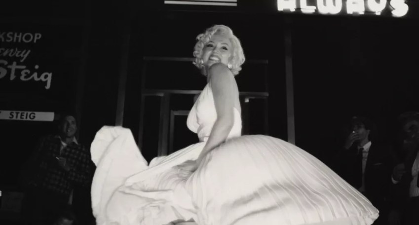 Imagem de Ana de Armas como Marilyn Monroe em "Blonde" / Divulgação/Netflix