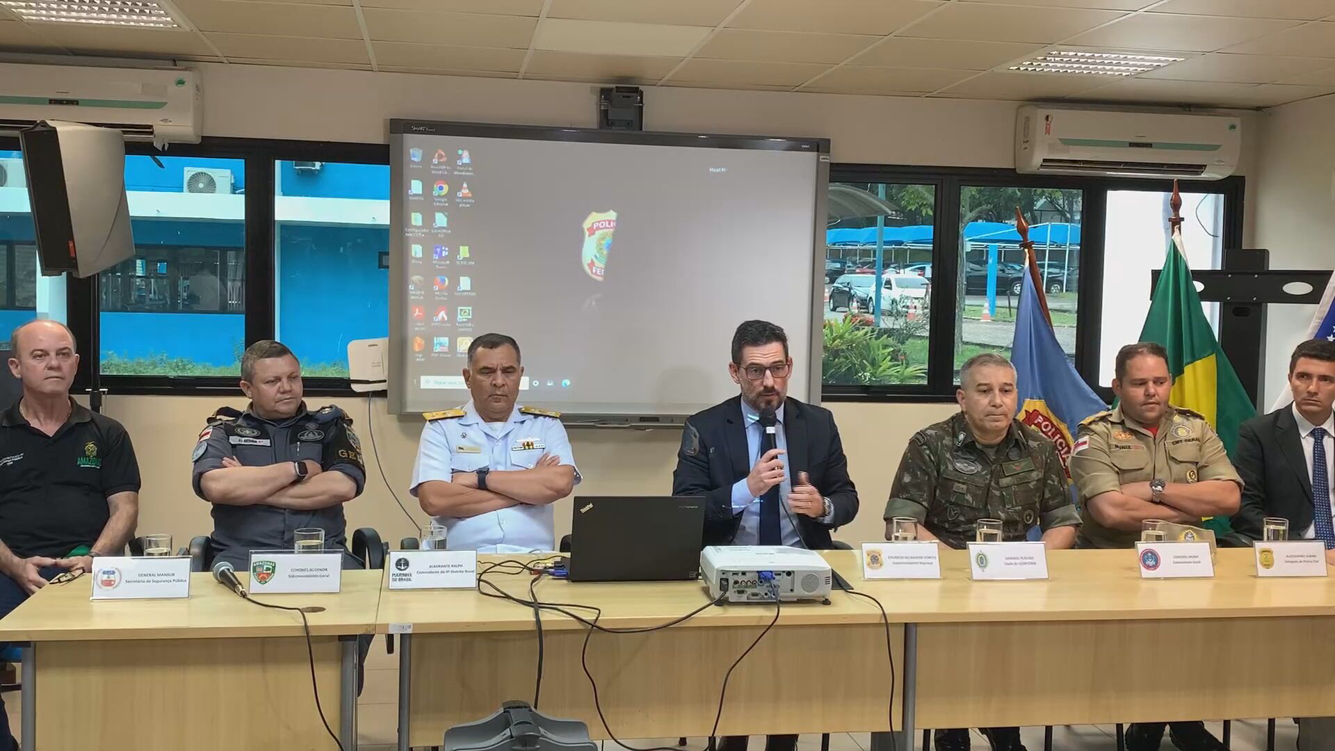 Coletiva da PF sobre desaparecimento de indigenista e de jornalista no Amazonas