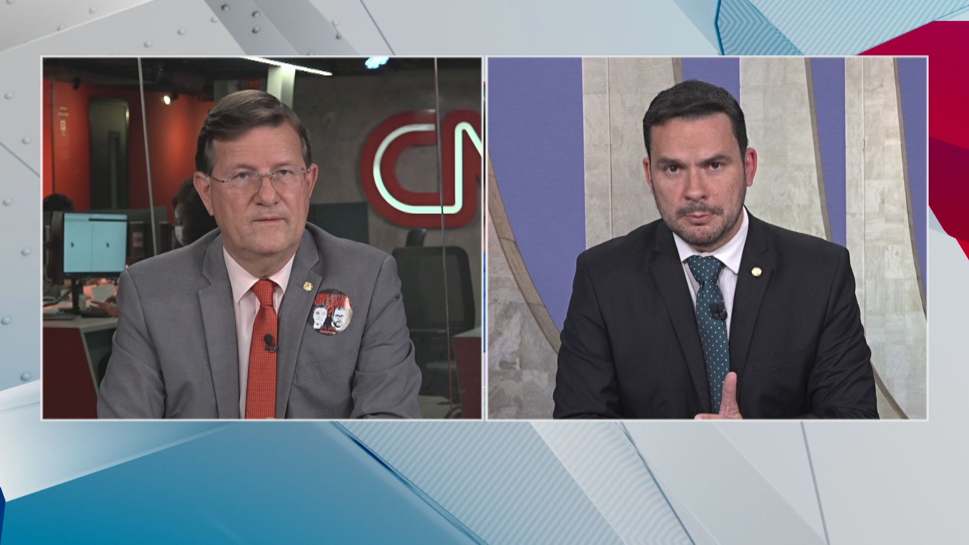 Os deputados federais José Ricardo (PT-AM) e Capitão Alberto Neto (PL-AM) participam do Debate CNN desta terça-feira (14)