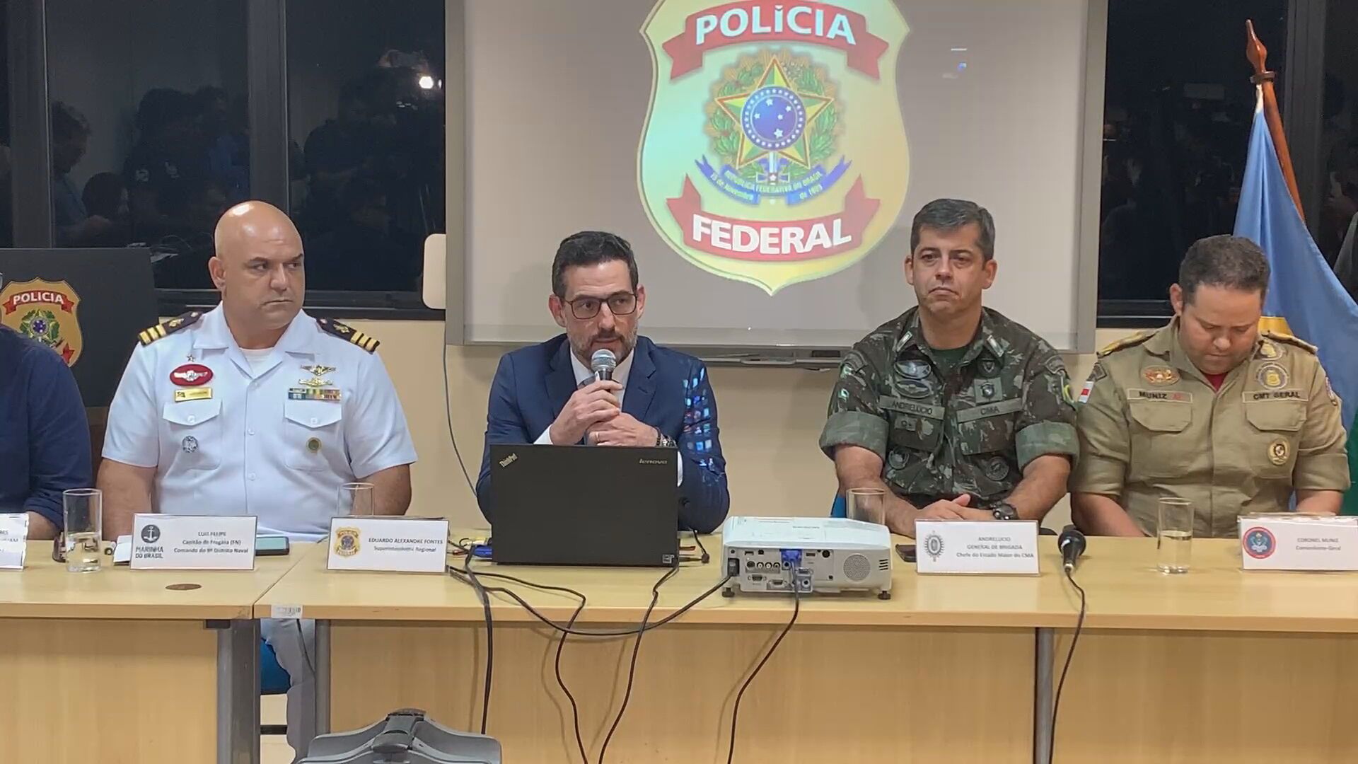Coletiva da PF sobre os desaparecidos no Amazonas