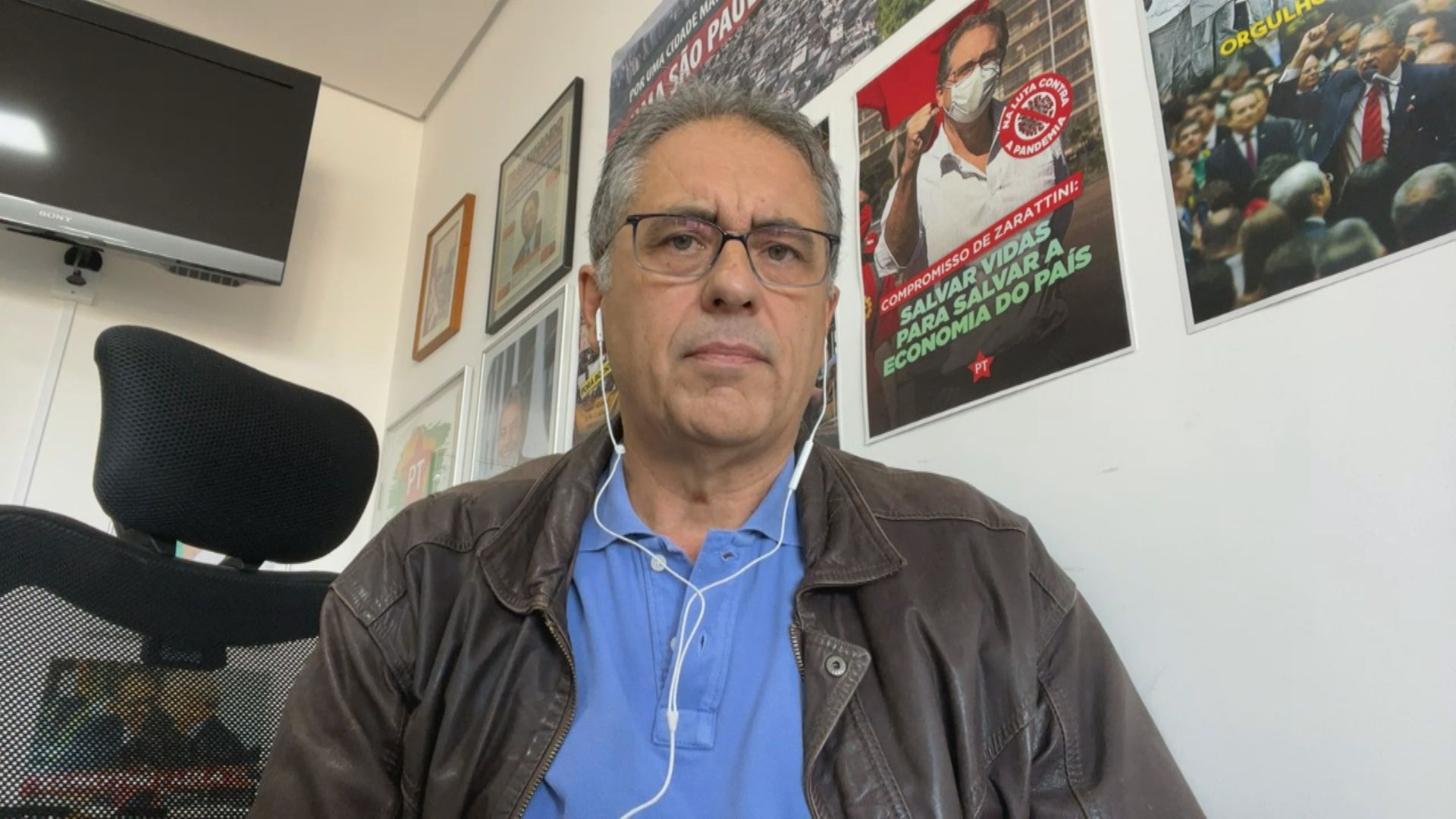 Deputado federal Carlos Zarattini (PT-SP) em entrevista à CNN nesta quinta-feira (23)