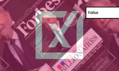 Imagem de destaque do post: É falso que Lula tenha sido apontado como bilionário pela revista Forbes