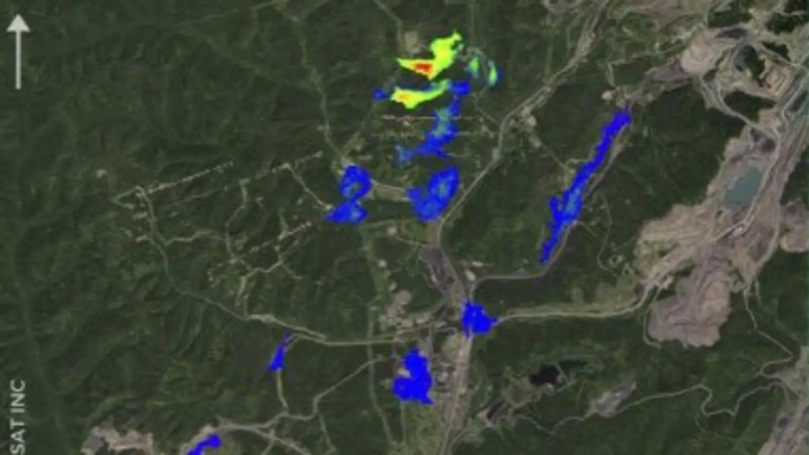 Imagens de satélite detectam emissões de metano em mina russa / GHGSat