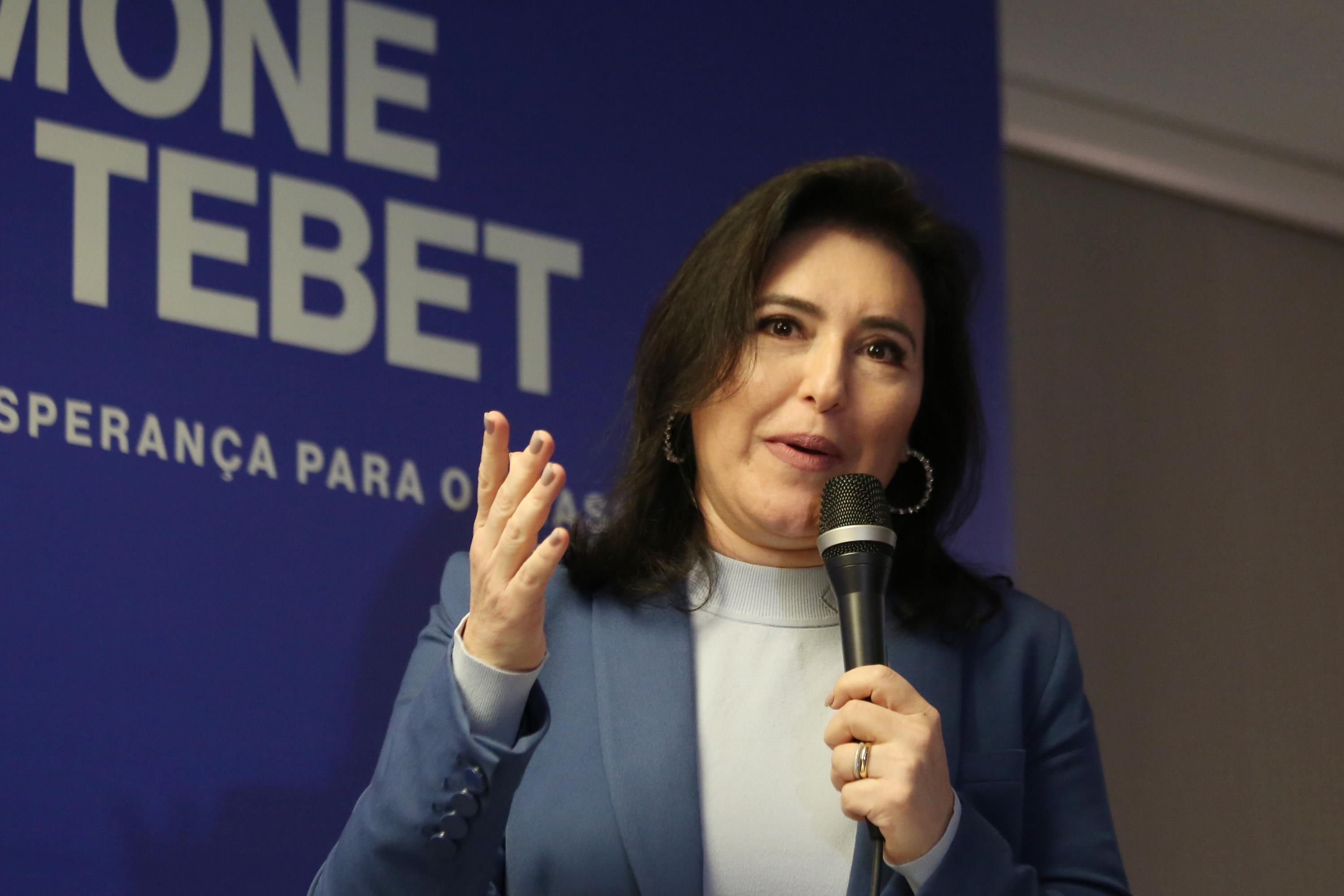 SIMONE TEBET COLETIVA DE IMPRENSA